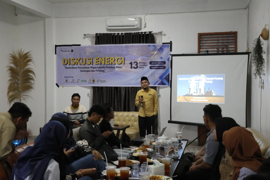 Diskusi Energi Bareng Direktur Riau Petroleum Mahato, Satria: Kedepan Kita Harus mampu Kelola Migas Sendiri