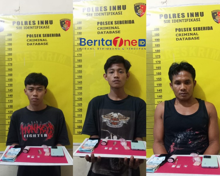 Jual Sabu di Kulim VIII, Edo dan Dua Rekannya Diringkus Polsek Seberida