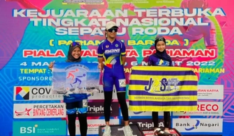 Atlet Sepatu Roda Bengkalis Raih Medali Emas di Kejurnas Kelas ITT 500 Meter