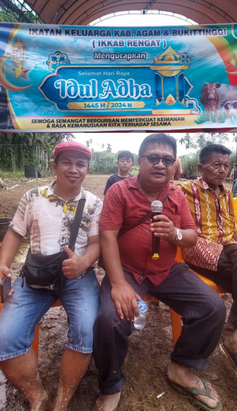 Warga IKKAB Rengat Potong 11 Ekor Hewan Qurban