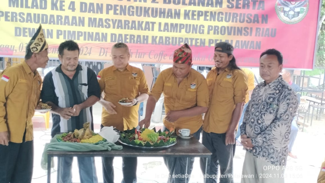 Gelar Milad ke- 4 Tahun, Kepengurusan DPD Permas Lampri Kabupaten Pelalawan Periode 2024-2027 Dilantik