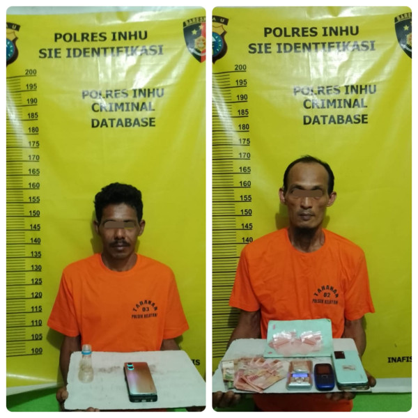 Polsek Kelayang Meringkus 2 Laki-laki Pengedar Narkoba di Sebuah Gudang Sarang Walet