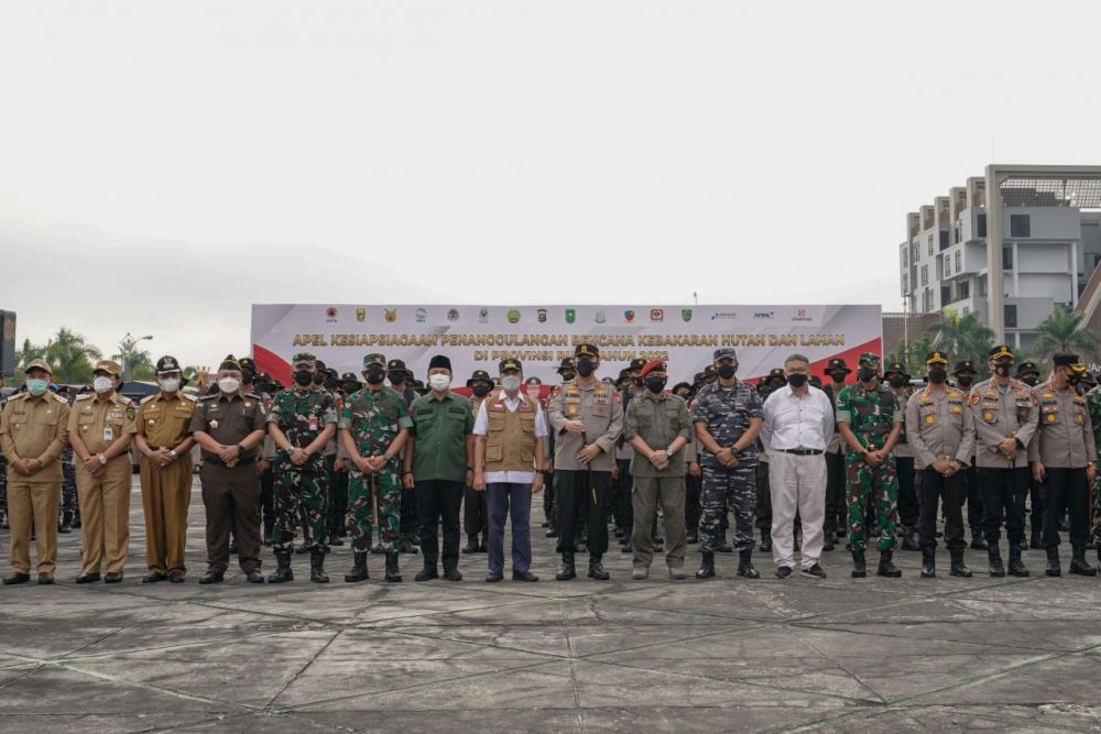 6.800 Personil Disiagakan untuk Cegah Karhutla di Riau