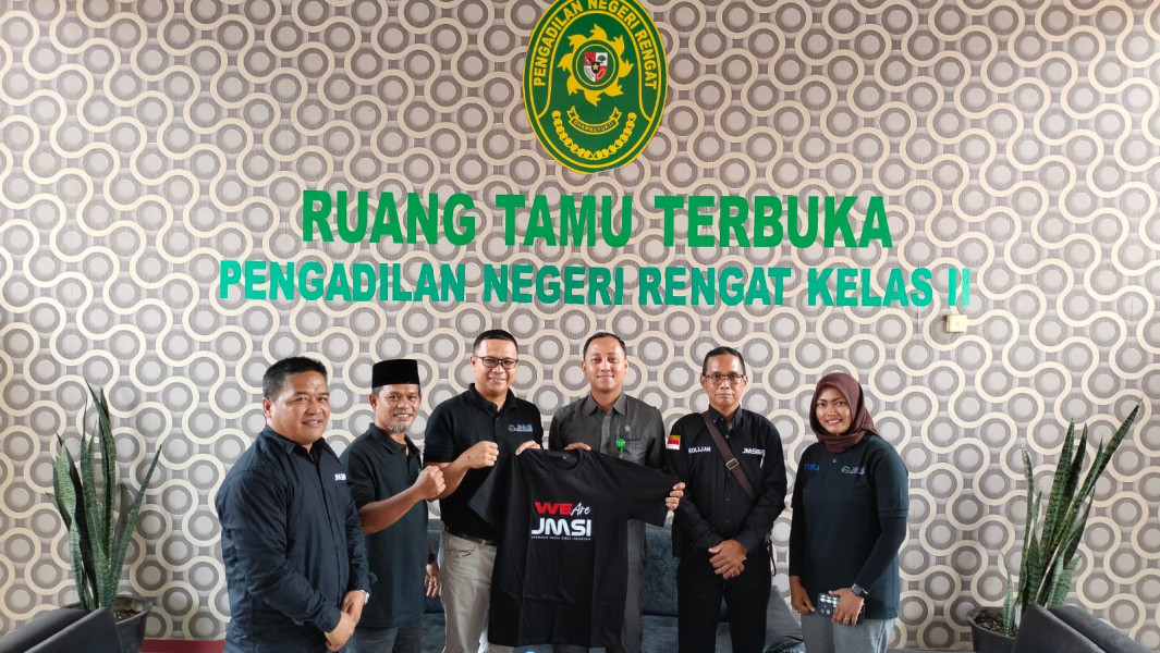 Dalam Audiensi, PN Rengat Ajak JMSI Tangkal Berita Hoax