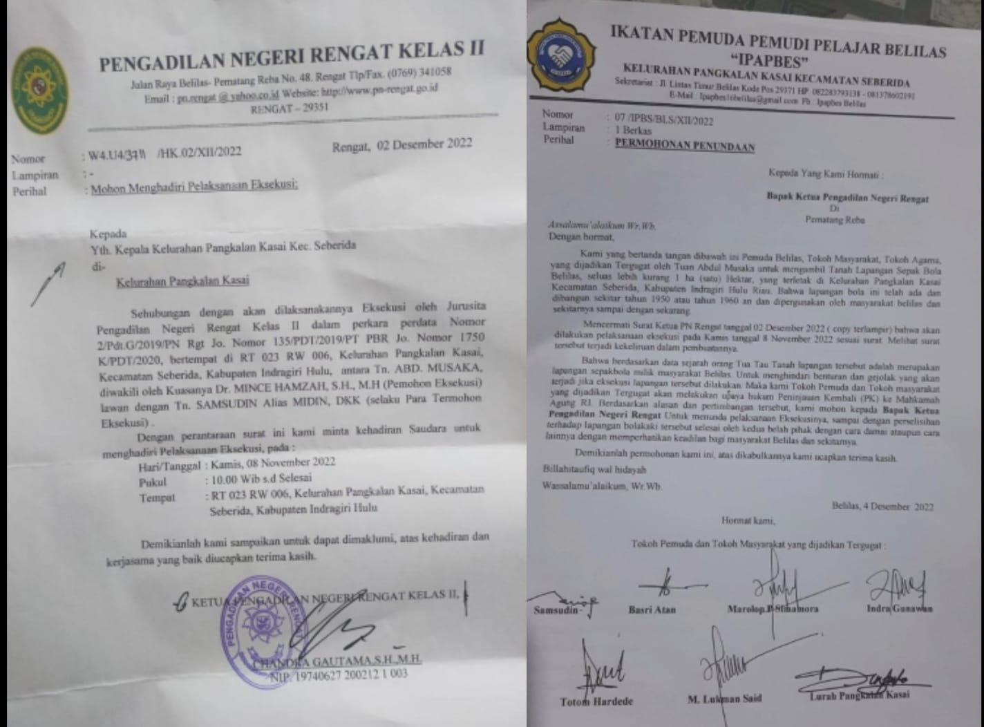 Dikuasai Masyarakat Sejak 1950an, Lapangan Bola Kaki Belilas Mau di Eksekusi