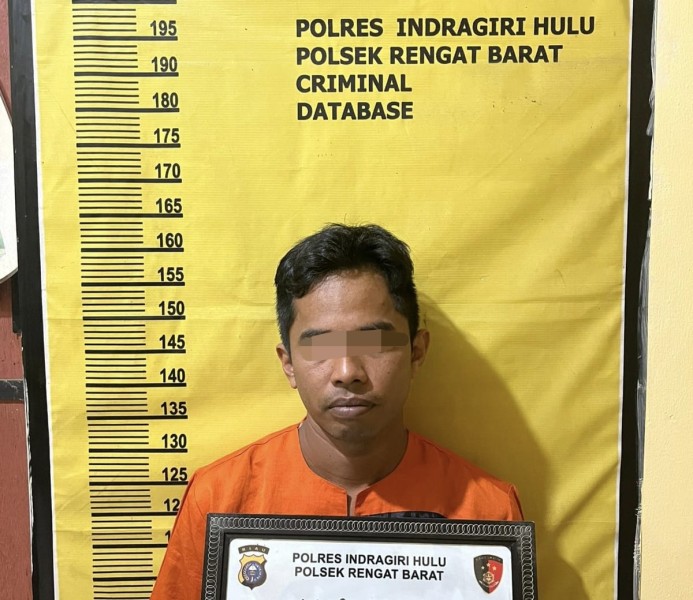 Polsek Rengat Barat Amankan Guru Terduga Pelaku Kekerasan Seksual Terhadap Anak