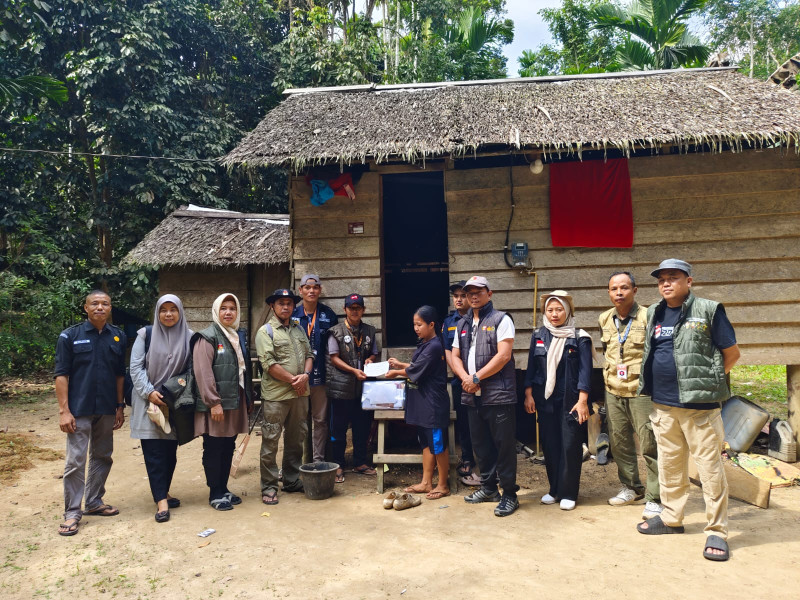 Awasi Pencoklitan, Bawaslu Inhu Datangi Perkampungan Talang Mamak di batang Gansal