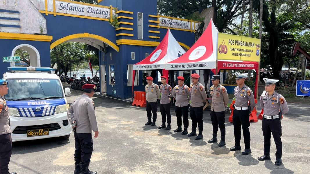 Polres Inhu Tingkatkan Keamanan di Tempat Rekreasi Selama Liburan Idul Fitri