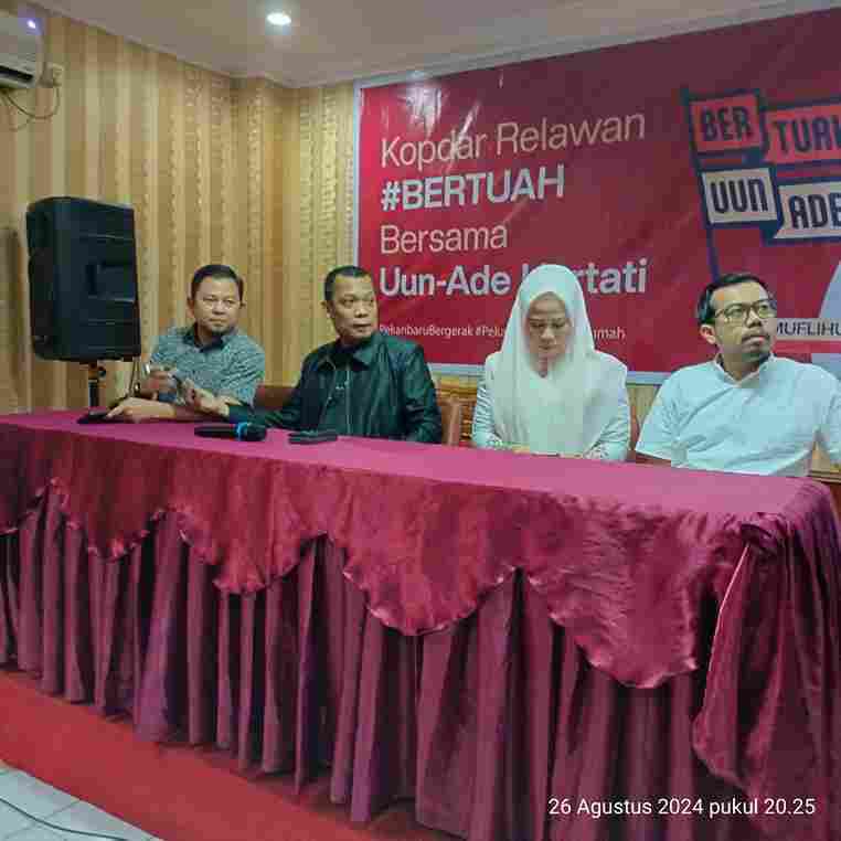 Muflihun Perkenalkan Ade Hartati dan Partai Pengusung Kepada Seluruh Simpatisan Pro UUN
