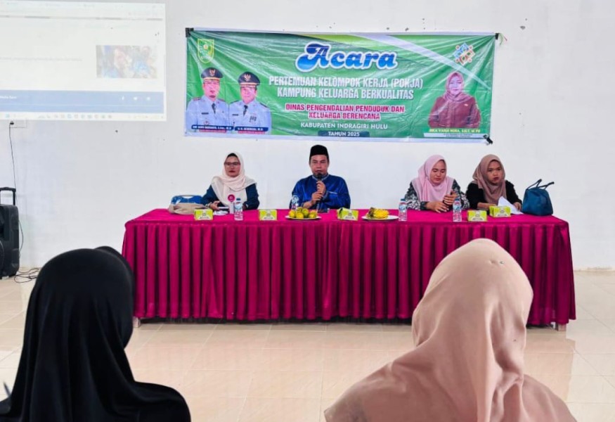 Sinergi Pemdes dan DPPKB Inhu, Pertemuan Pokja Kampung KB Digelar di Pauh Ranap