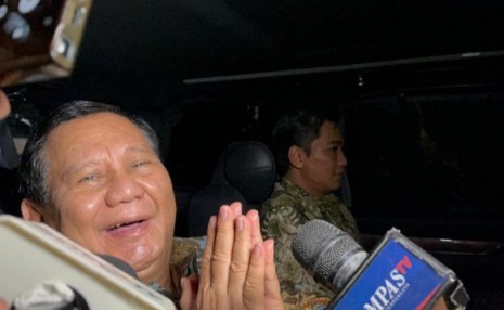 Kunjungi SBY di Cikeas, Prabowo Lebaran Datang ke Senior