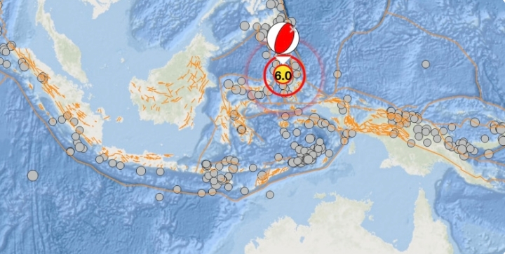 Ternate Diguncang Gempa Beruntun Magnitudo 6,0 dan 4,9