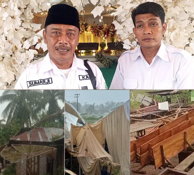 Pemdes Pasir Ringgit Gelar Pesta, Usai Dilanda Musibah Angin Puting Beliung