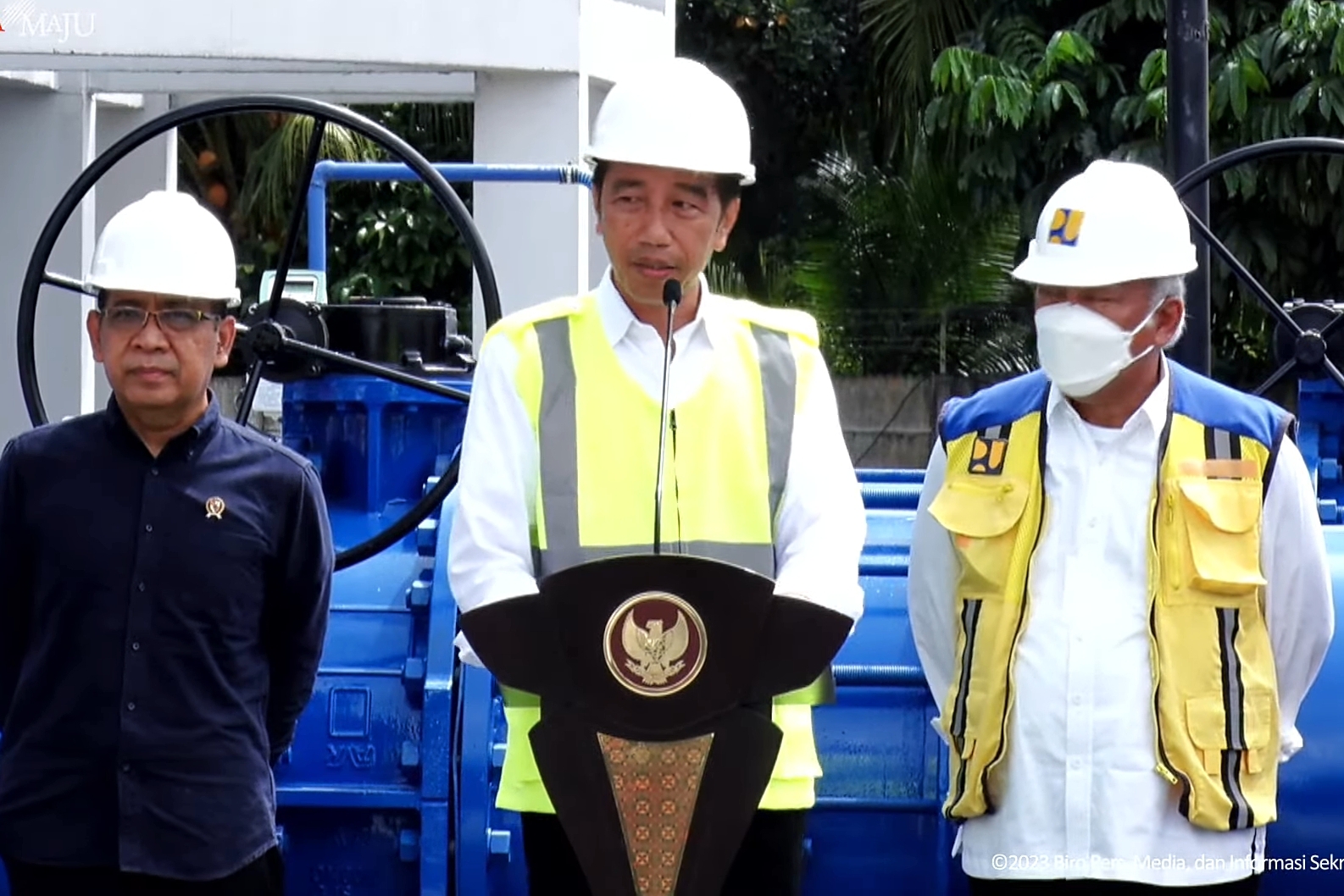 Presiden Jokowi Resmikan SPAM DUROLIS di Rokan Hilir Riau