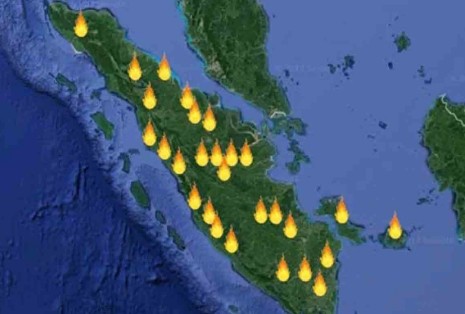 28 Titik Panas Terdeteksi di Riau