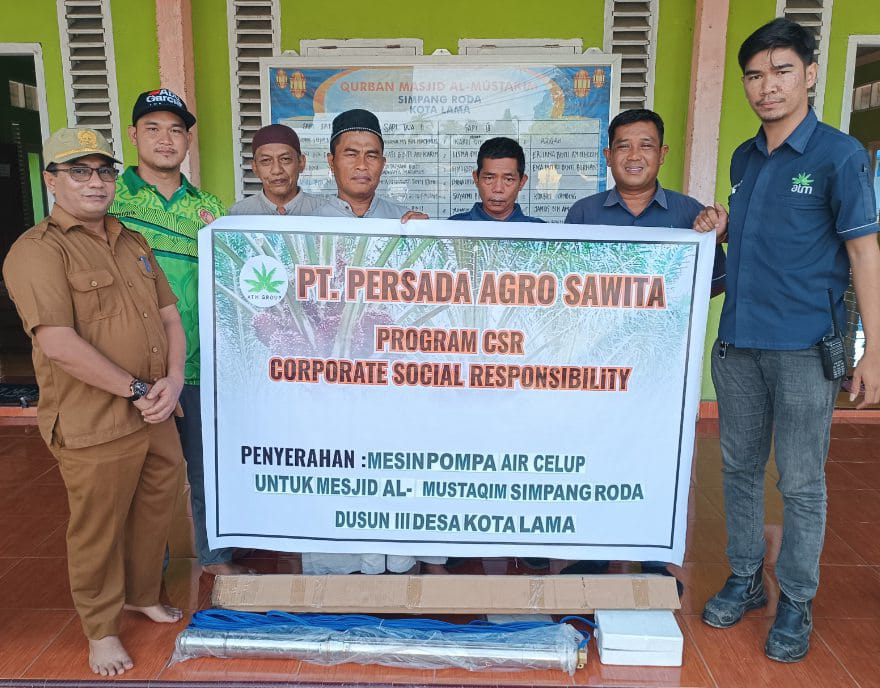 Pj Kades Kota Lama Apresiasi Bantuan PT PAS untuk Masjid Al-Mustakim