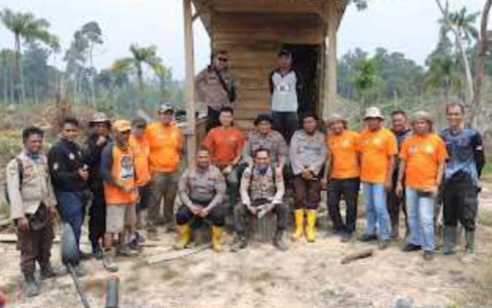 Padamkan Karhutla, Polres Inhu Apel Dan Patroli Gabungan, Gandeng Komunitas Off-Road