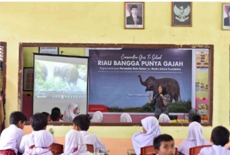 Conservation Goes to School, PHR Ajak Anak-anak Lestarikan Gajah dan Hutan Riau