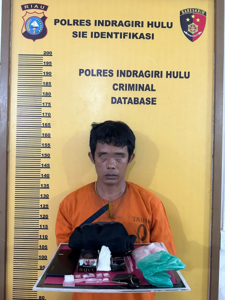 Pengedar Sabu Pasir Sialang Jaya Berhasil Diamankan Satres Narkoba Polres Inhu