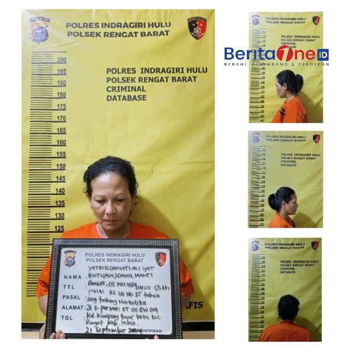 Kembali Emak-emak Terlibat Narkoba Diamankan Polsek Rengat Barat