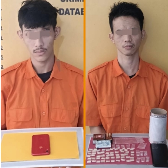 Berawal dari Laporan Warga, Polres Indragiri Hulu Ringkus Dua Pengedar Sabu di Inhu