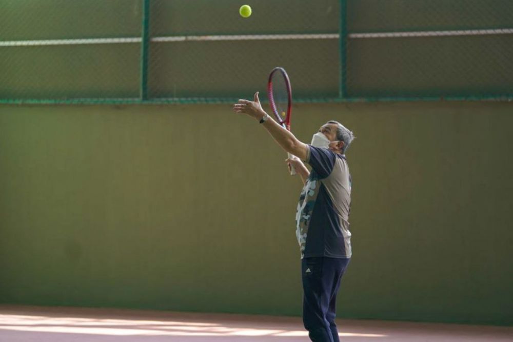Pertandingan Farewell Game Tenis dimulai Servis Pertama Gubri