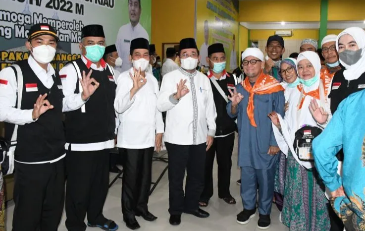 Disambut Sekda, 134 Jamaah Haji Asal Kabupaten Bengkalis Kembali ke Daerah Asal