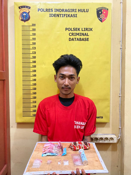 Polsek Lirik Ungkap Kasus Peredaran Sabu, Pemuda Lirik Ditangkap dengan Barang Bukti 1,09 Gram