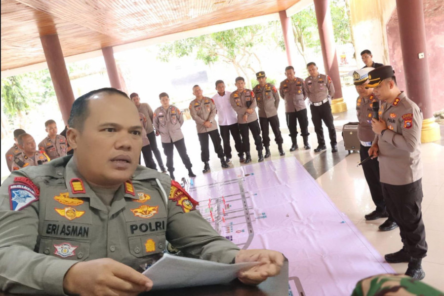 Pendaftaran Paslon Cabup, Berikut Penjelasan Soal Pengalihan Arus Lalin Oleh Kasatlantas Polres Inhu