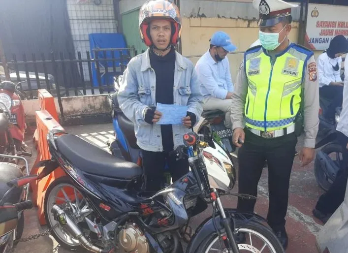 Polda Riau Sita 298 Knalpot Bising Jelang Ramadhan