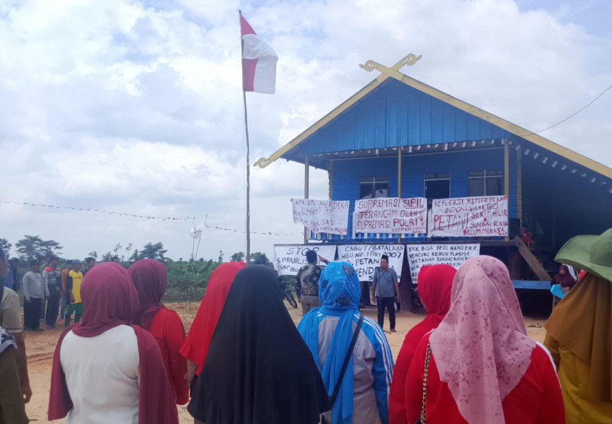 Lawan Penjajahan Gaya Baru di Inhu, Petani di Sungai Raya dan Sekip Hilir Minta Merdeka