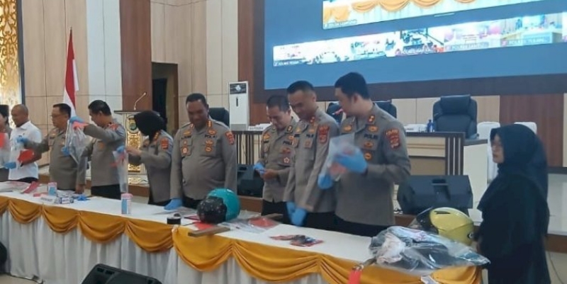 Polda Lampung Amankan 399 Orang dan Tiga Senpi Rakitan