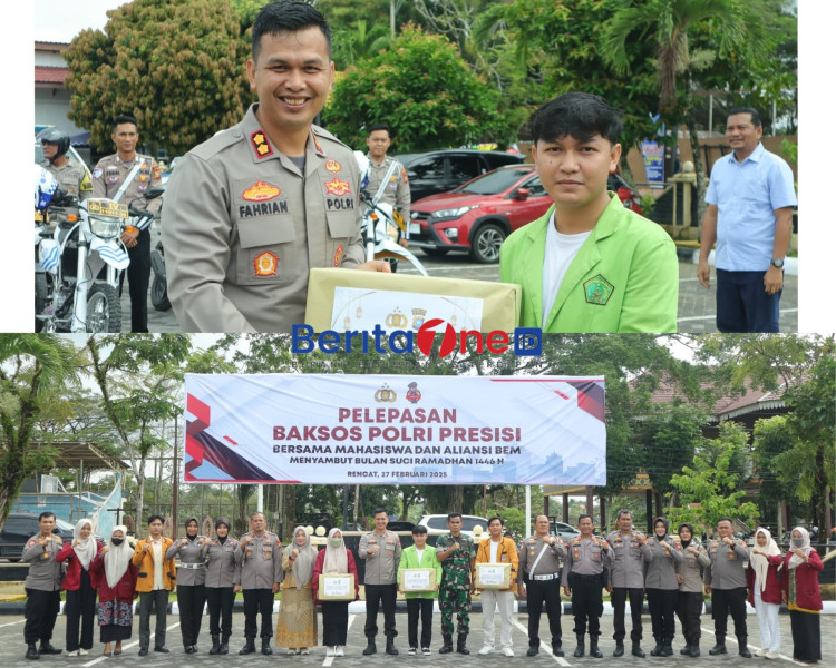 Bakti Sosial Polri Presisi, Polres Inhu Peduli Mahasiswa Menyambut Ramadhan