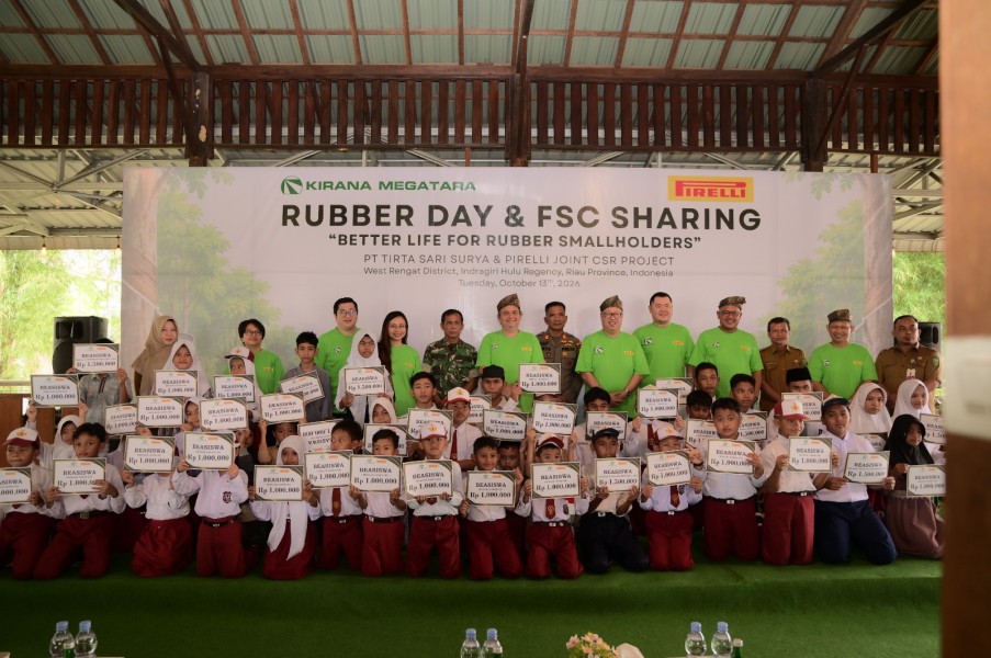 Rubber Day & FSC Sharing di Rengat Kirana Megatara dan Pirelli Perkuat Komitmen terhadap Petani Karet Berkelanjutan