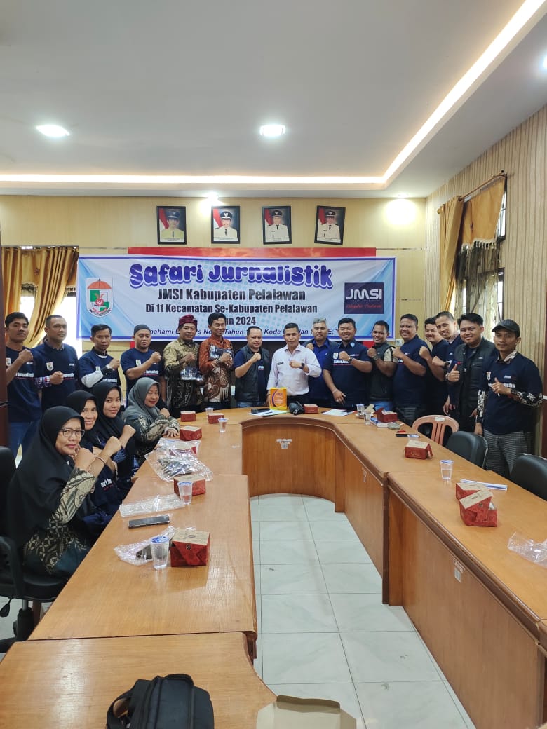 Antusiasme Peserta, Camat Pangkalan Kerinci Sambut Baik Safari Jurnalistik JMSI Pelalawan