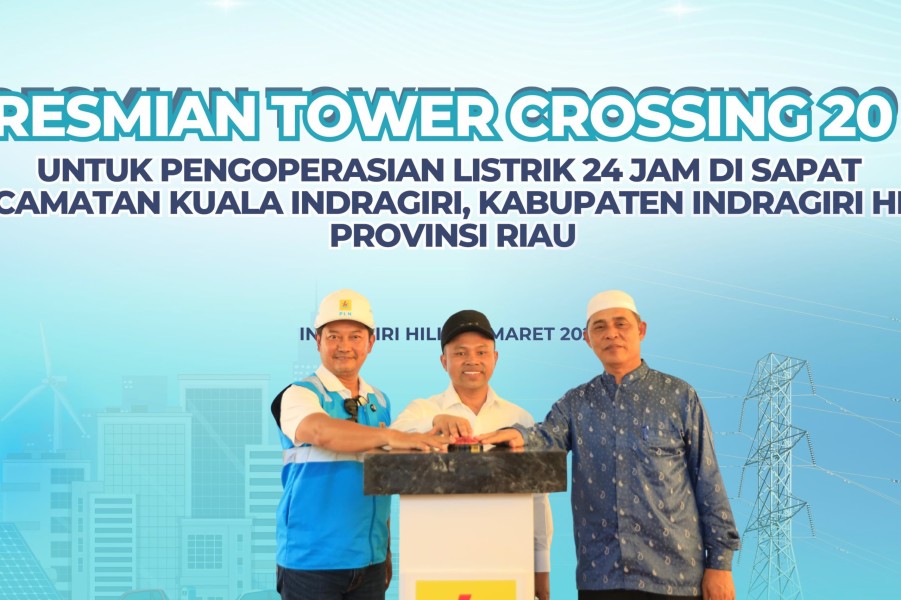 Gubernur Riau Apresiasi PLN atas Keberhasilan Menyalurkan Listrik 24 Jam untuk Desa Teluk Dalam