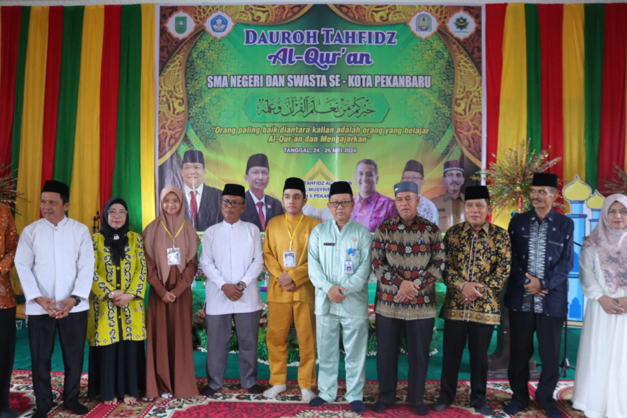 Resmi Dibuka Kacabwil III Disdik Riau, SMAN 6 Pekanbaru Gelar Dauroh Qur’an se Kota Pekanbaru