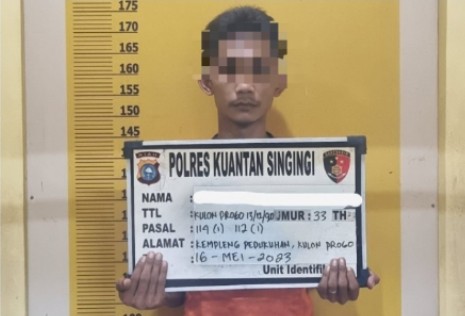Polisi Gerebek Rumah Bandar Narkoba di Kuansing, Seorang Kurir Ditangkap