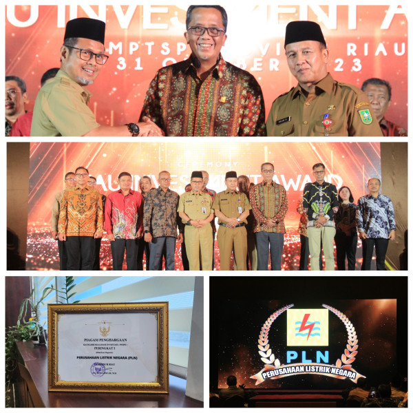 PLN Raih Penghargaan Ajang Penganugerahan Riau Investment Award 2023