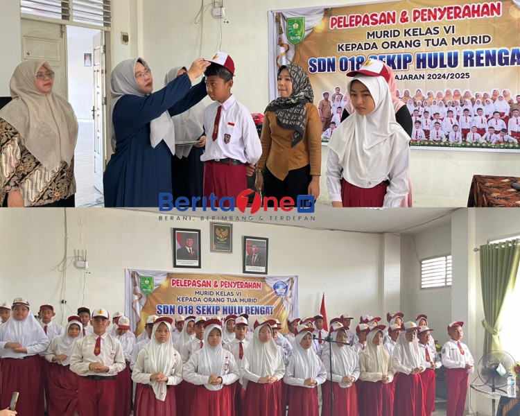 Pelepasan, SDN 018 Sekip Hulu Dapat Apresiasi Wali Murid