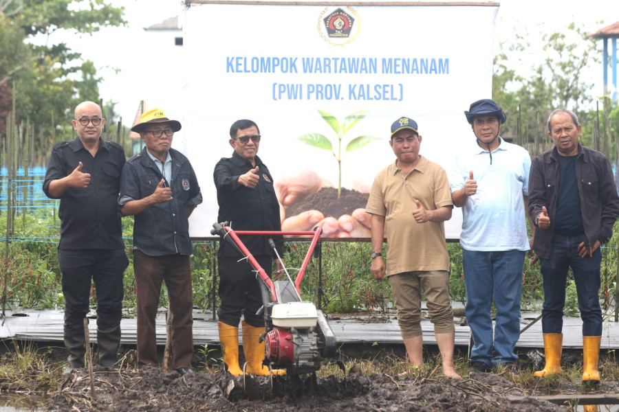 PWI Pusat Apresiasi Program Wartawan Menanam di Kalsel, Dukung Ketahanan Pangan Nasional