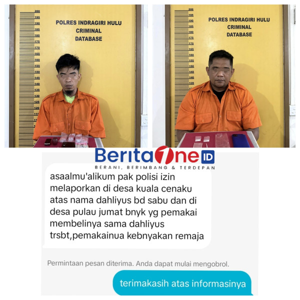 Dua Pengedar Sabu Berhasil Diamankan Polres Inhu Satu Diantaranya Seorang PNS