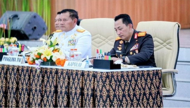 Polri-TNI Gelar Rapat di Hotel Sultan, Bahas Pengamanan Pemilu