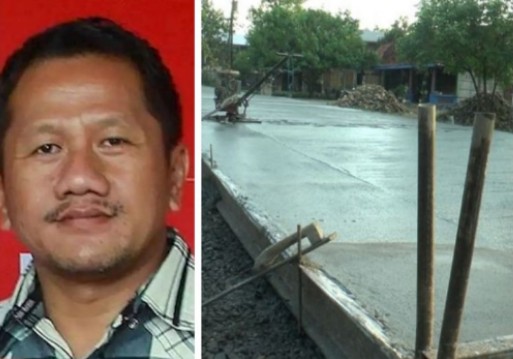 Jalan Rusak Pemkab Tak Bergerak, Joko Suranto Crazy Rich Grobogan Bangun Jalan Pakai Uang Pribadi Rp2,8 Miliar