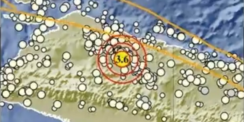 Jayapura Diguncang Gempa Darat Magnitudo 3,6