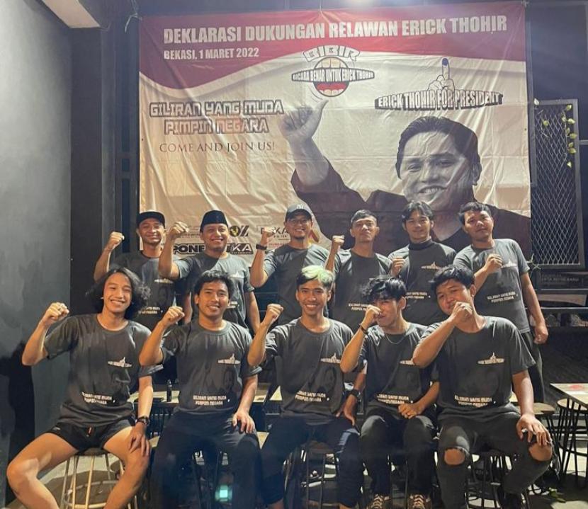 Relawan Ingin Erick Thohir Maju Mewakili Kaum Muda di Pilpres 2024