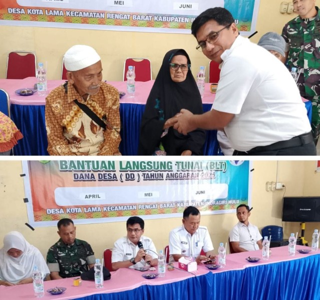Pemdes Kota Lama Salurkan BLT Dana Desa Triwulan II Tahun 2025 untuk 35 KPM