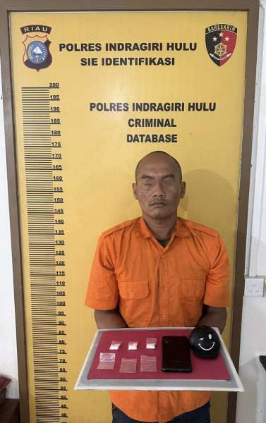 Polisi Amankan Pengedar Sabu di Desa Kampung Pulau, Sabu Seberat 8,81 Gram Disita!