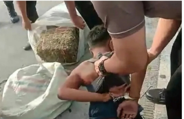 Polres Tebing Tinggi Ringkus Dua Laki-Laki Pengedar Ganja