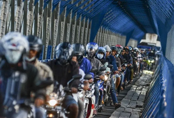 Polisi Imbau Pengendara Motor Tidak Bawa Muatan berlebihan Saat Mudik Lebaran